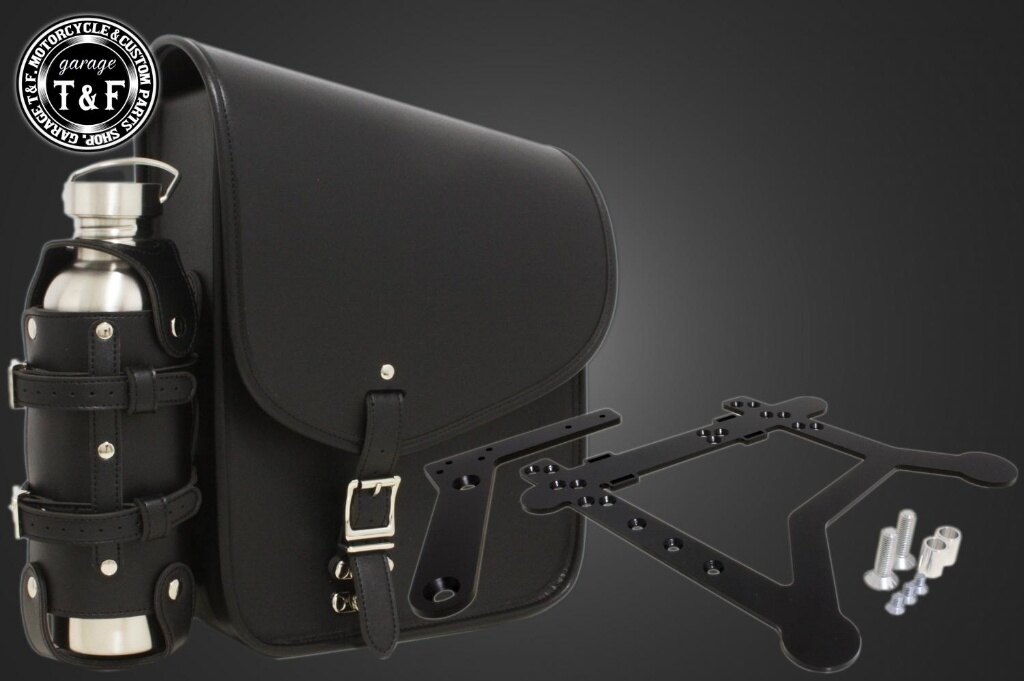 Garage T&F ガレージ カスタムフェンダー用サドルバック＆ポータブルガソリン缶SET バルカン400 バルカン400クラシック KAWASAKI カワサキ サイドバッグ 車体用バッグ・ケース
