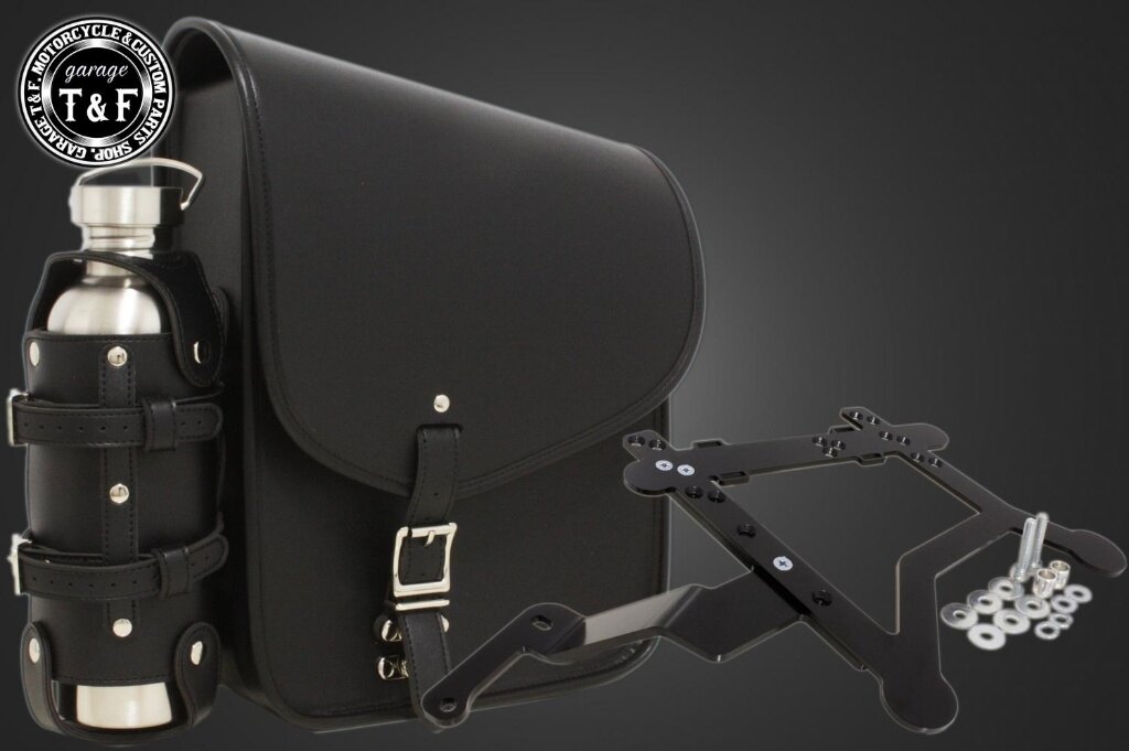 Saddle Bag - Garage T&F ガレージ ショートリアフェンダー用サドルバック＆ポータブルガソリン缶SET レブル250 HONDA ホンダ サイドバッグ 車体用バッグ・ケース