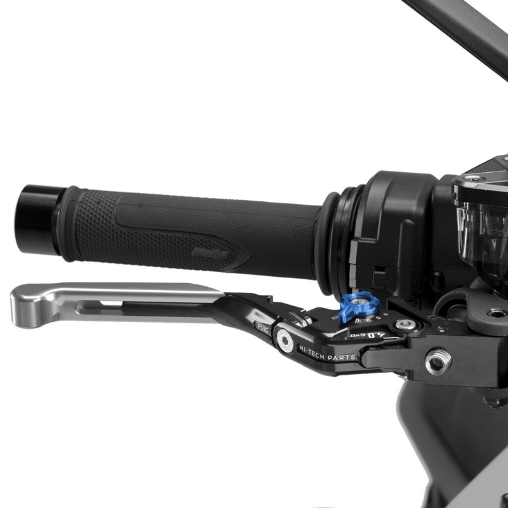 Puig プーチ BRAKE LEVER 4.0.EXTENDABLE ブレーキレバー ハンドル周辺パーツ ハンドル カラー：シルバー／ブルー