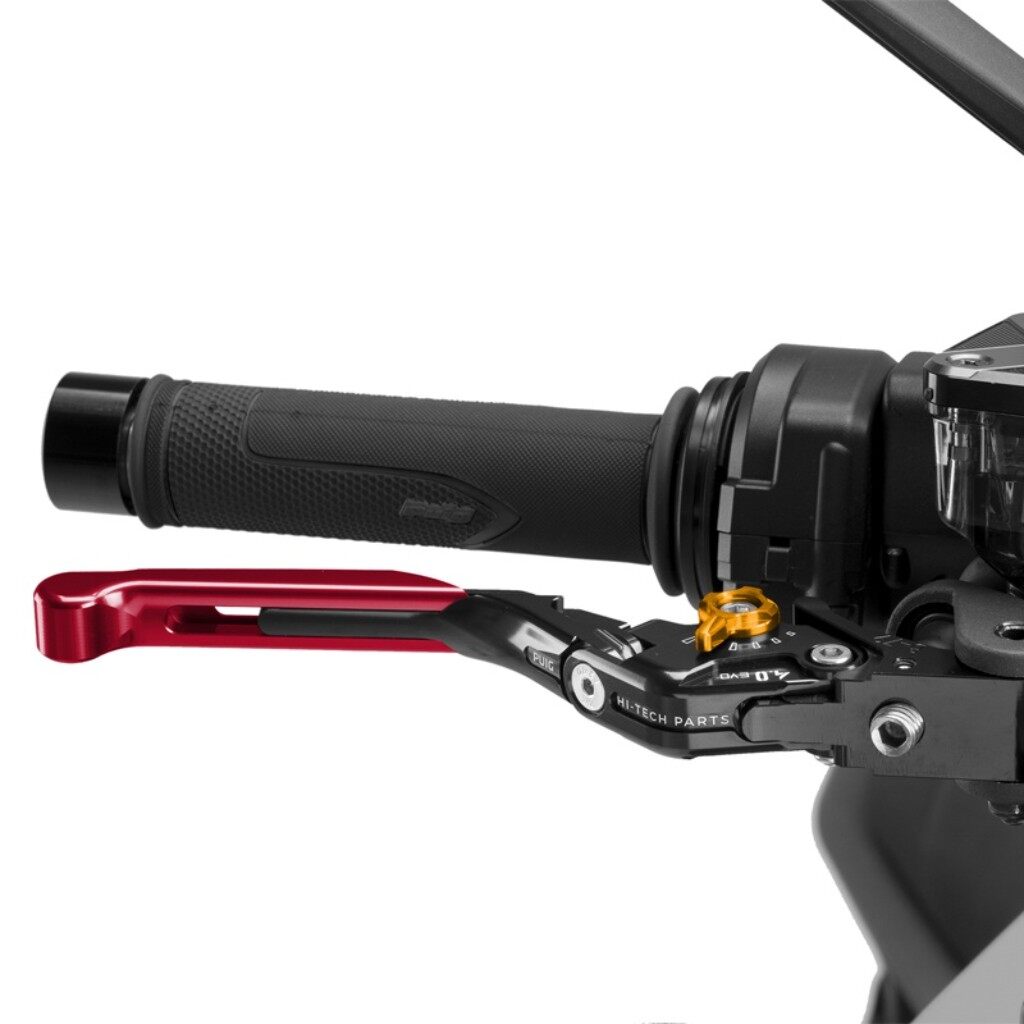 Puig プーチ BRAKE LEVER 4.0.EXTENDABLE ブレーキレバー ハンドル周辺パーツ ハンドル カラー：レッド／ゴールド