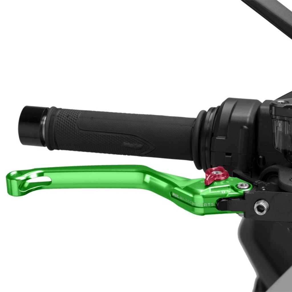Puig プーチ BRAKE LEVER 4.0.UNFOLDABLE ブレーキレバー ハンドル周辺パーツ ハンドル カラー：グリーン／レッド