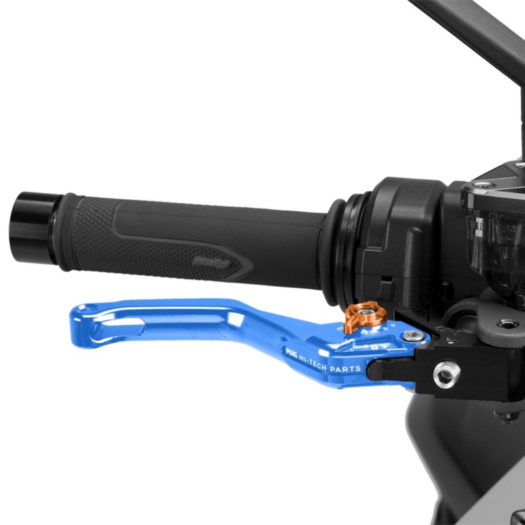 Puig プーチ BRAKE LEVER 4.0.SHORT ブレーキレバー ハンドル周辺パーツ ハンドル カラー：ブルー／オレンジ