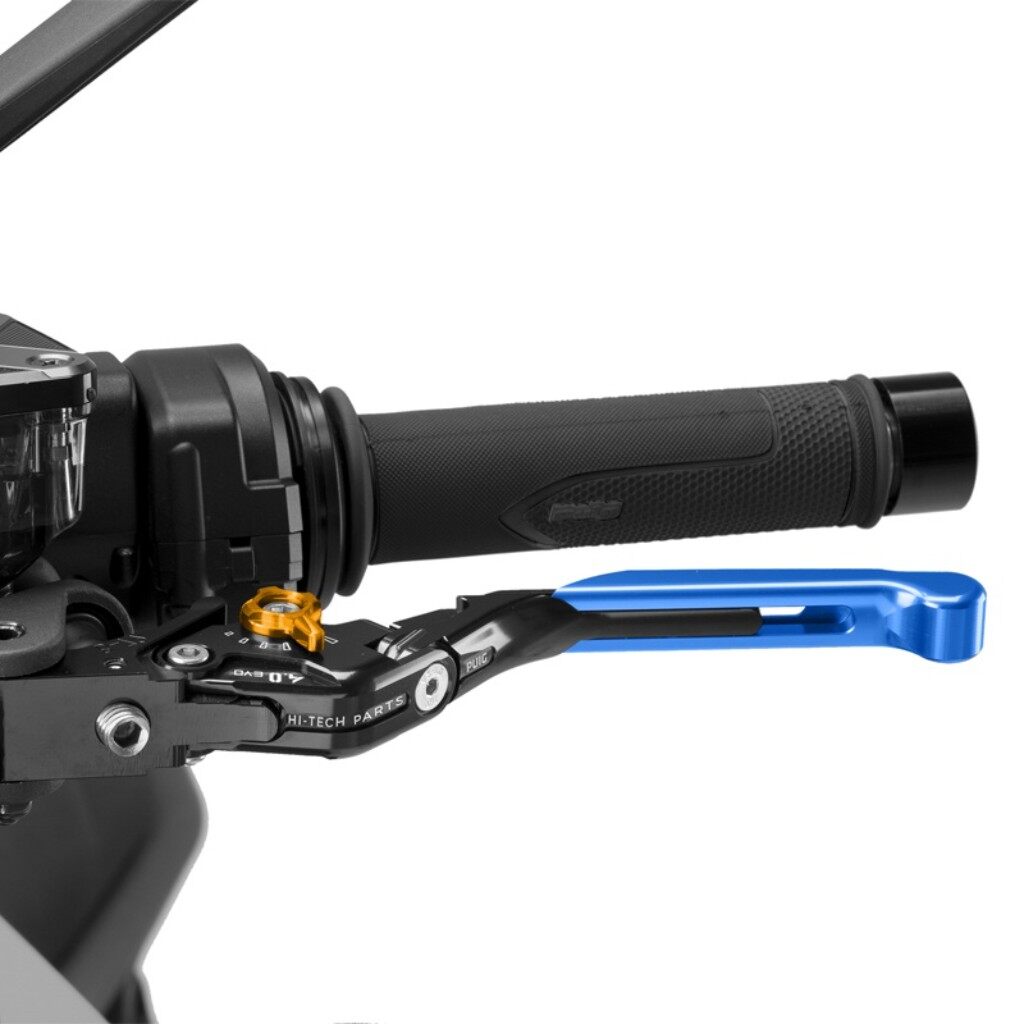 Puig プーチ CLUTCH LEVER 4.0.EXTENDABLE クラッチレバー ハンドル周辺パーツ ハンドル カラー：ブルー／ゴールド