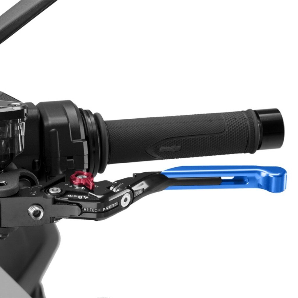 Puig プーチ CLUTCH LEVER 4.0.EXTENDABLE クラッチレバー ハンドル周辺パーツ ハンドル カラー：ブルー／レッド
