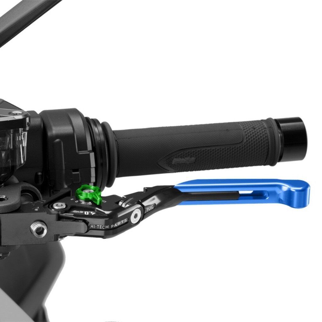 Puig プーチ CLUTCH LEVER 4.0.EXTENDABLE クラッチレバー ハンドル周辺パーツ ハンドル カラー：ブルー／チタニウム