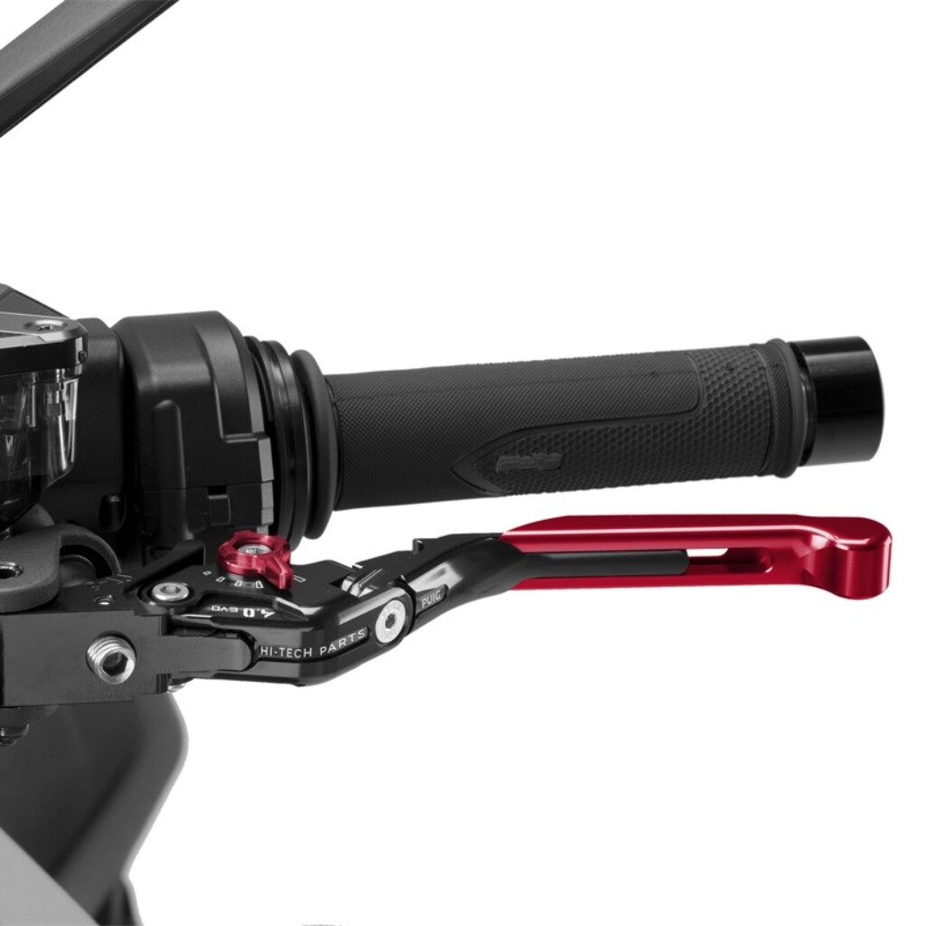 Puig プーチ CLUTCH LEVER 4.0.EXTENDABLE クラッチレバー ハンドル周辺パーツ ハンドル カラー：レッド／レッド