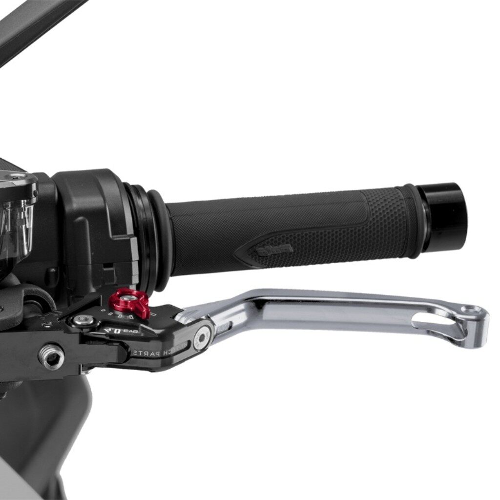 Puig プーチ CLUTCH LEVER 4.0.FOLDABLE クラッチレバー ハンドル周辺パーツ ハンドル カラー：チタニウム／レッド