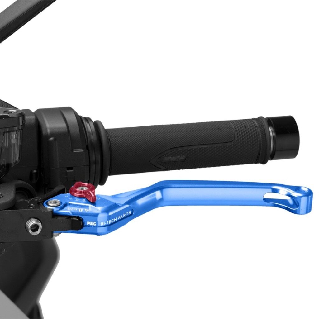 Puig プーチ CLUTCH LEVER 4.0.UNFOLDABLE クラッチレバー ハンドル周辺パーツ ハンドル カラー：ブルー／レッド