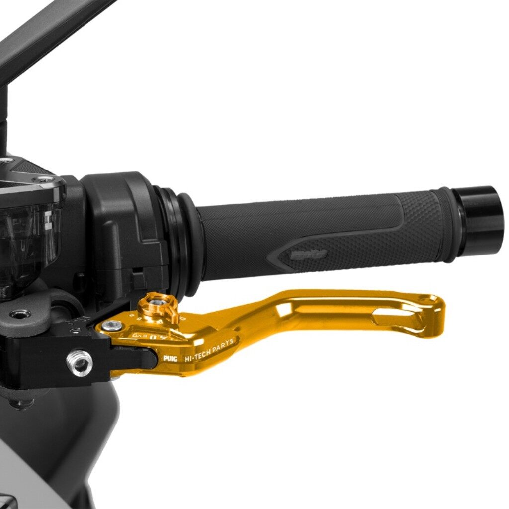 Clutch Levers - Puig プーチ CLUTCH LEVER 4.0.SHORT クラッチレバー ハンドル周辺パーツ ハンドル カラー：ゴールド／ゴールド
