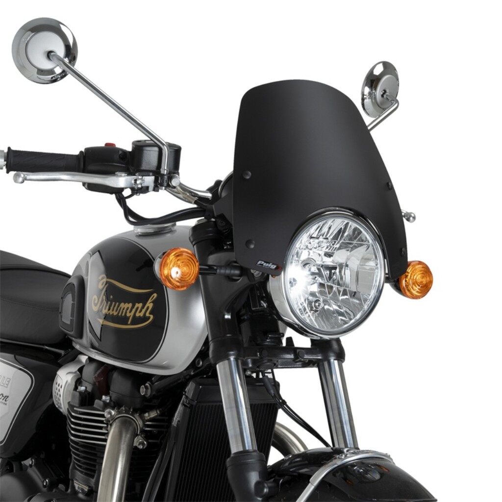 Puig プーチ ニュージェネレーションNKスクリーンSPORT (NEW GENERATION SPORT) BONNEVILLE T100 BLACK T120 TRIUMPH トライアンフ スクリーン 外装