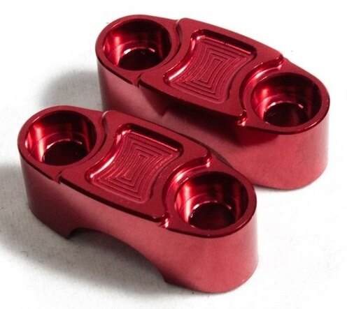 PIRANHA ピラニア CNC Handlebar Riser Clamps (Stock Mount) for MT-03/MSX-125/ZOOMER-X/PCX MSX 125 PCX ZOOMER X MT 03 HONDA ホンダ YAMAHA ヤマハ ハンドルバークランプ ハンドル周辺パーツ ハンドル