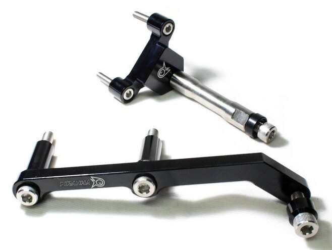 PIRANHA ピラニア CNC Steering Damper Bracket for Z-125 Z 125 KAWASAKI カワサ...