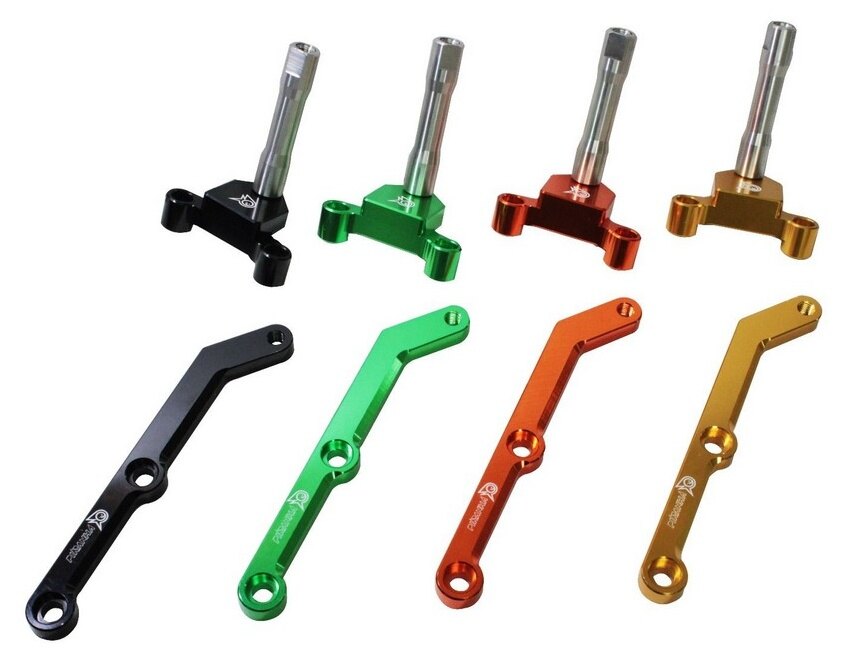 PIRANHA ピラニア CNC Steering Damper Bracket for Z-125 Z 125 KAWASAKI カワサ...