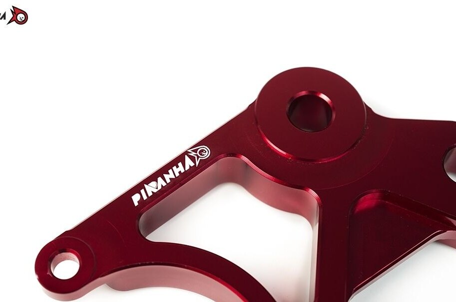 PIRANHA ピラニア CNC Rear Brake Caliper Bracket (Lower Mount Butterfly Calipe...
