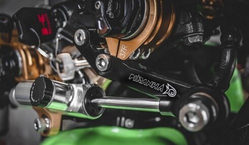 PIRANHA ピラニア CNC Steering Damper Bracket for NINJA 250/300 (2013 and newe...