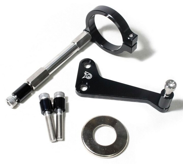 PIRANHA ピラニア CNC Steering Damper Bracket (Top Triple Clamp Mount) for KSR...