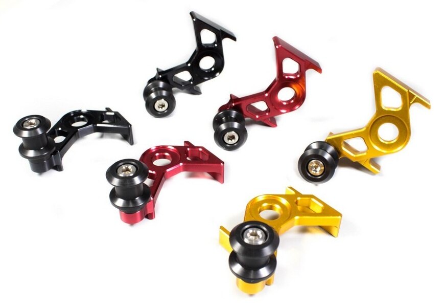 PIRANHA ピラニア Swingarm Side Covers + Paddock Stand Spools for CBR-150R 201...