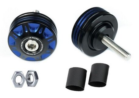 PIRANHA ピラニア CR RACING CNC Dual Anodized Handlebar Ends for Grand Filano ...