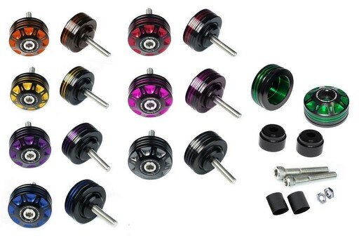 PIRANHA ピラニア CR RACING CNC Dual Anodized Handlebar Ends for Grand Filano ...