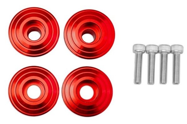 PIRANHA ピラニア CR RACING CNC Aluminum Footpeg Bolts for GRAND FILANO Hybrid 2023-2025 HYBRID YAMAHA ヤマハ その他ステップオプション・補修部品 ステップ 足回り