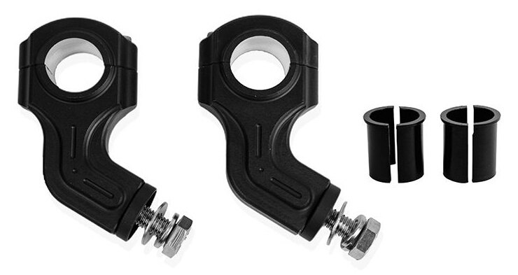 PIRANHA ピラニア CNC Curved Handlebar Risers for Royal Enfield Interceptor 650 Pegasus INTERCEPTOR PEGASUS ROYAL ENFIELD ロイヤルエンフィールド ハンドルポスト・ハンドルライザー ハンドル周辺パーツ ハンドル