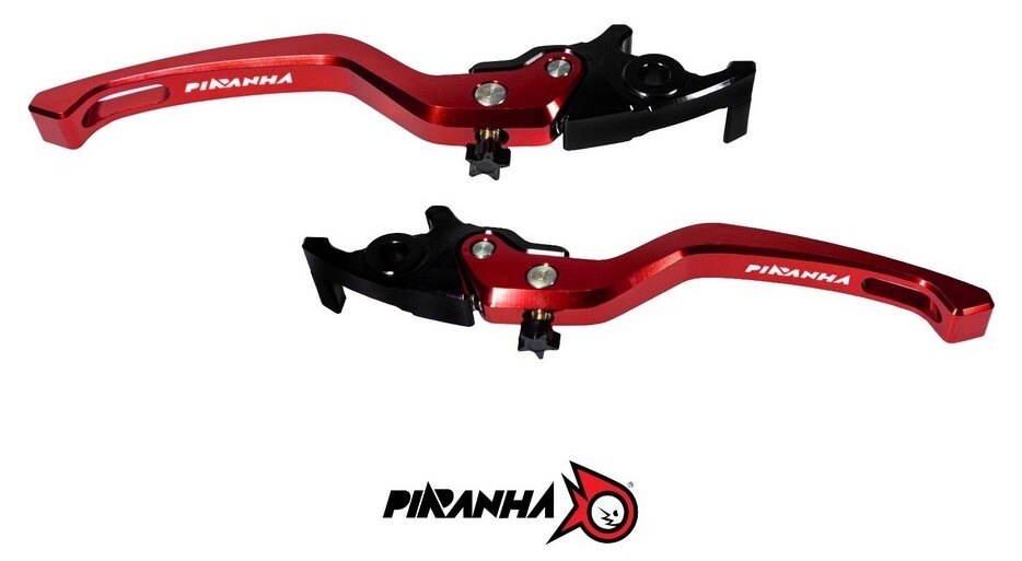 PIRANHA ピラニア CNC LEVERS Adjustable Brake Lever for GPX DZ-3/YAMAHA N-MAX/All New AEROX 2026 N MAX YAMAHA ヤマハ ブレーキレバー ハンドル周辺パーツ ハンドル