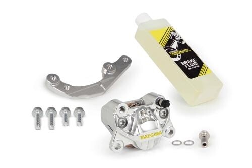 SP武川 SPタケガワ アルミビレット2POTキャリパーフロントセット(シルバー)/モンキー125(JB02・03・05)/GROM(JC92) ABS車対応 GROM MSX ダックス125 モンキー125 タイモデル HONDA ホンダ キャリパーキット ブレーキ