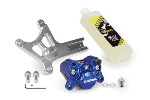 SP武川 SPタケガワ アルミビレット2POTキャリパーリアセット(ブルー)/モンキー125(JB02・03・05)/モンキー125 タイモデル(MLHJB02/MLHJB03) モンキー125 タイモデル HONDA ホンダ キャリパーキット ブレーキ