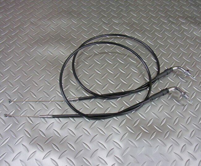 一国サイクルワークス イチコクサイクルワークス ミリバー用スロットルケーブル 汎用 HARLEY-DAVIDSON ハーレーダビッドソン スロットルワイヤー・アクセルワイヤー ハンドル周辺パーツ ハンドル