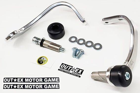 OUTEX アウテックス 振動吸収レバーガード VALG-Zシリーズ CT125 ハンターカブ クロスカブ スーパーカブ ダックス125 HONDA ホンダ レバーガード ハンドル 板厚：8mm軽量 / カラー：アルミ素地