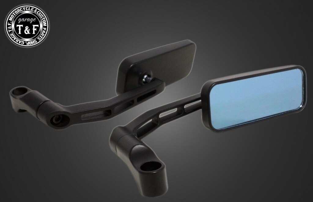 Garage T&F ガレージ スクエアサイドミラー スイングタイプ HONDA ホンダ KAWASAKI カワサキ SUZUKI スズキ YAMAHA ヤマハ ミラー ハンドル