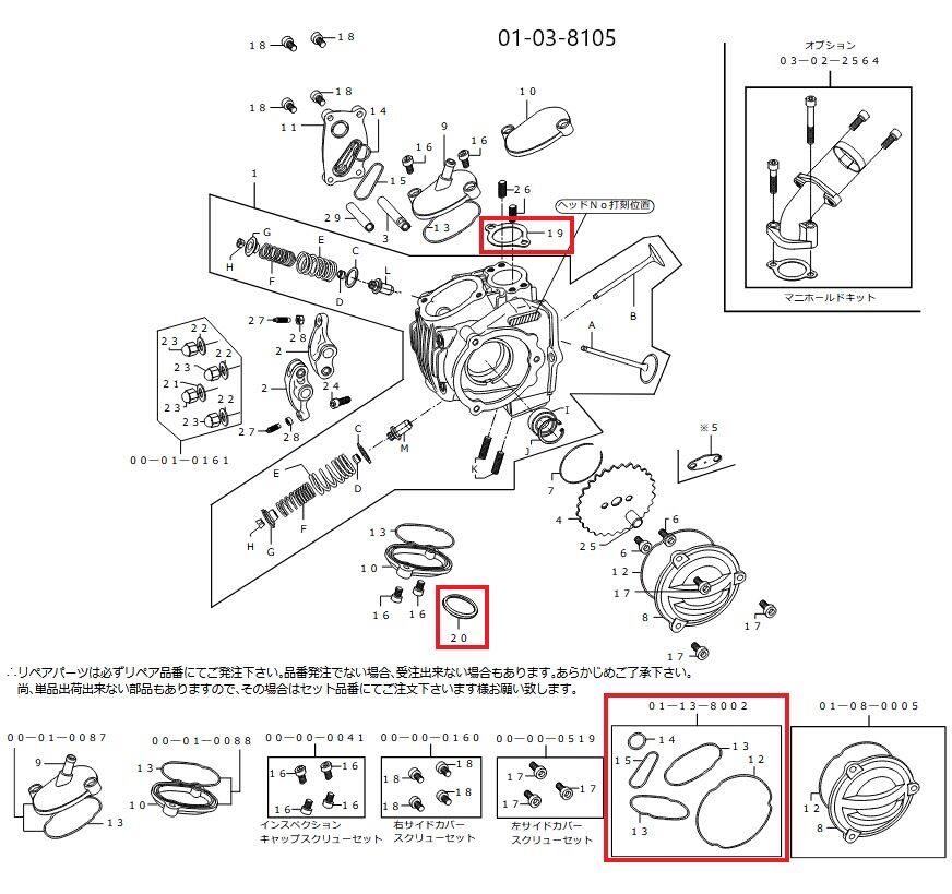 SP武川 SPタケガワ GASKET A-SET (SuperHead+R/152cc) エンジンガスケット エンジンパーツ エンジン