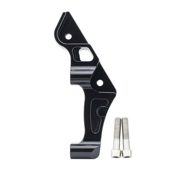 REVOLUTION レボリューション Front Brake Caliper Bracket Racing Disc 300mm X-MAX 300 Black XMAX YAMAHA ヤマハ キャリパーサポート・ブラケット ブレーキ TYPE：For Brembo 4P M4 (100 Mm)