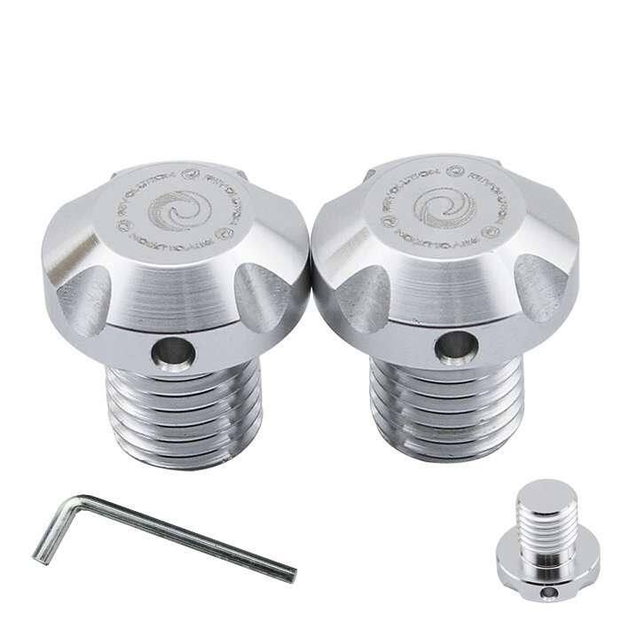 REVOLUTION レボリューション Mirror Block Off Plug HONDA KAWASAKI (Right Spiral) XMAX 300 カワサキ YAMAHA ヤマハ ミラーホールカバー ハンドル