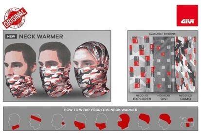 Givi Indonesia ジビインドネシア Neck Warmer Grey Camo ネックチューブ・ネック...