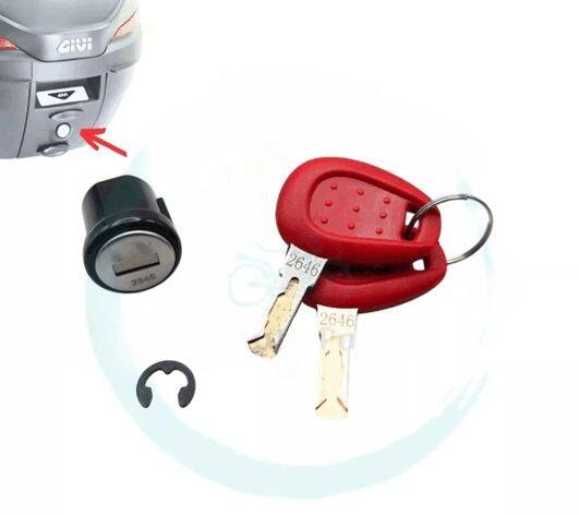 Givi Indonesia ジビインドネシア Black Cylinder Core、 Key and Housing その他トップケース・テールボックスオプション・補修部品 車体用バッグ・ケース
