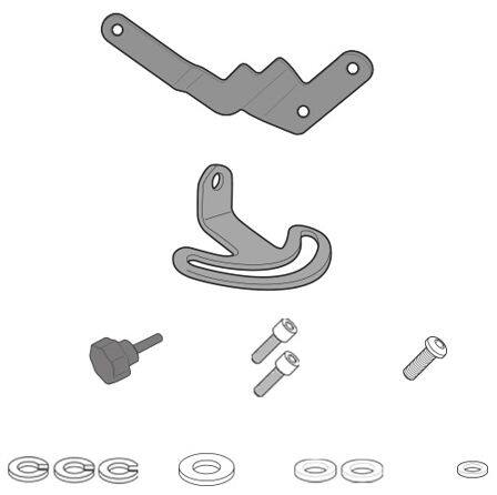 Givi Indonesia ジビインドネシア D5108KIT Windscreen Fitting Kit R 1200 GS Adventure BMW スクリーン取付けステー・部品 外装