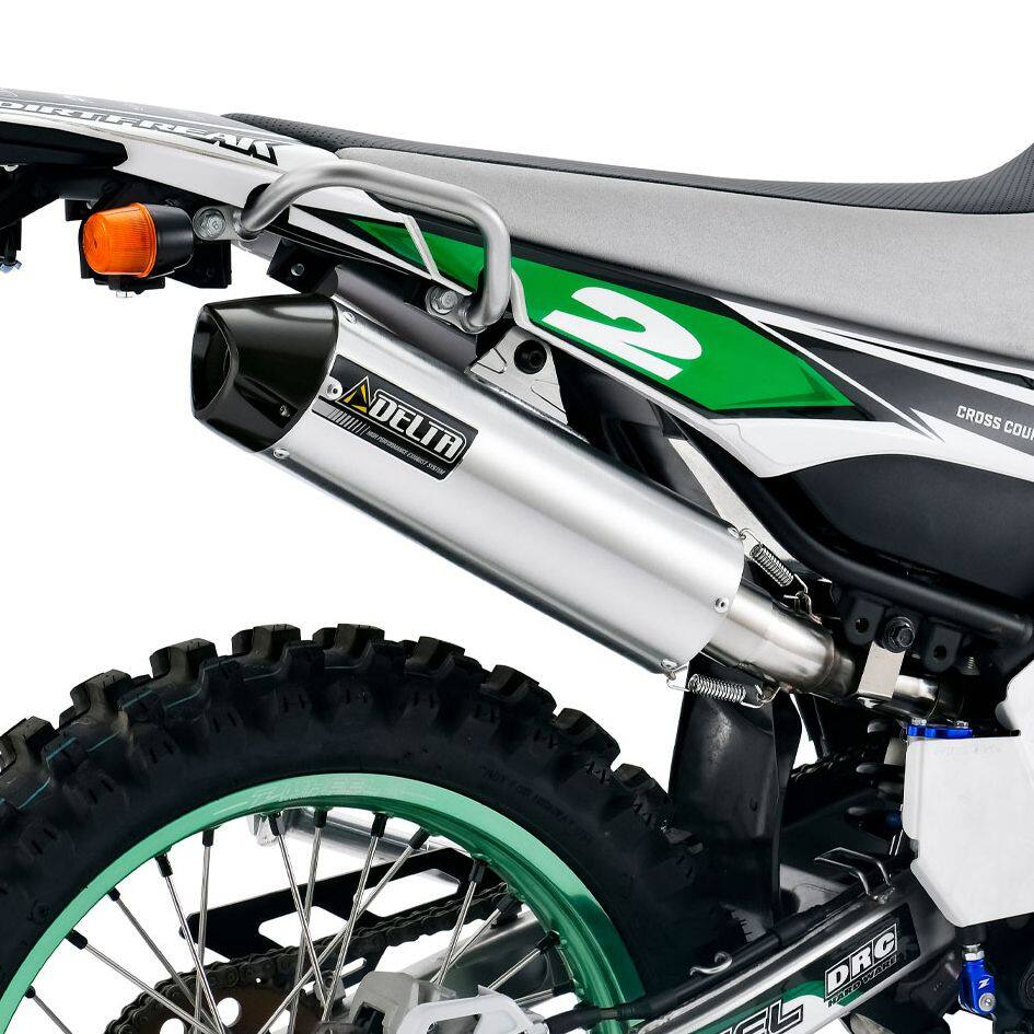 DELTA デルタ バレル4サイレンサー【レース用】 トリッカー セロー 250 XT250X YAMAHA ヤマハ スリップオンマフラー マフラー