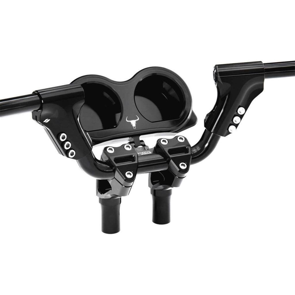 KRAUS クラウス Open Road Kit ゲージリロケーション付き FLTRロードグライド HARLEY-DAVIDSON ハーレーダビッドソン ハンドルキット ハンドル 高さ：12.5'(KRA-KT-ST-RG-230-Y-B)