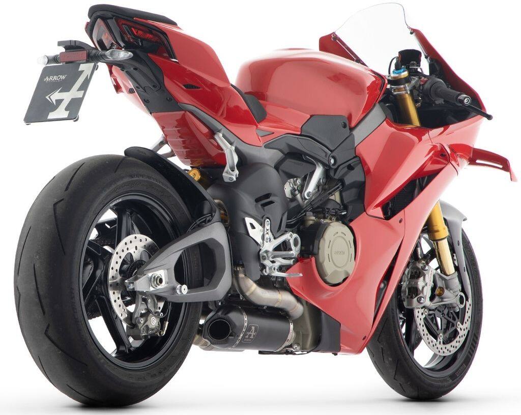 ARROW アロー Titanium 'Dark' Works silencer with titanium link pipes Panigale V4 DUCATI ドゥカティ スリップオンマフラー マフラー