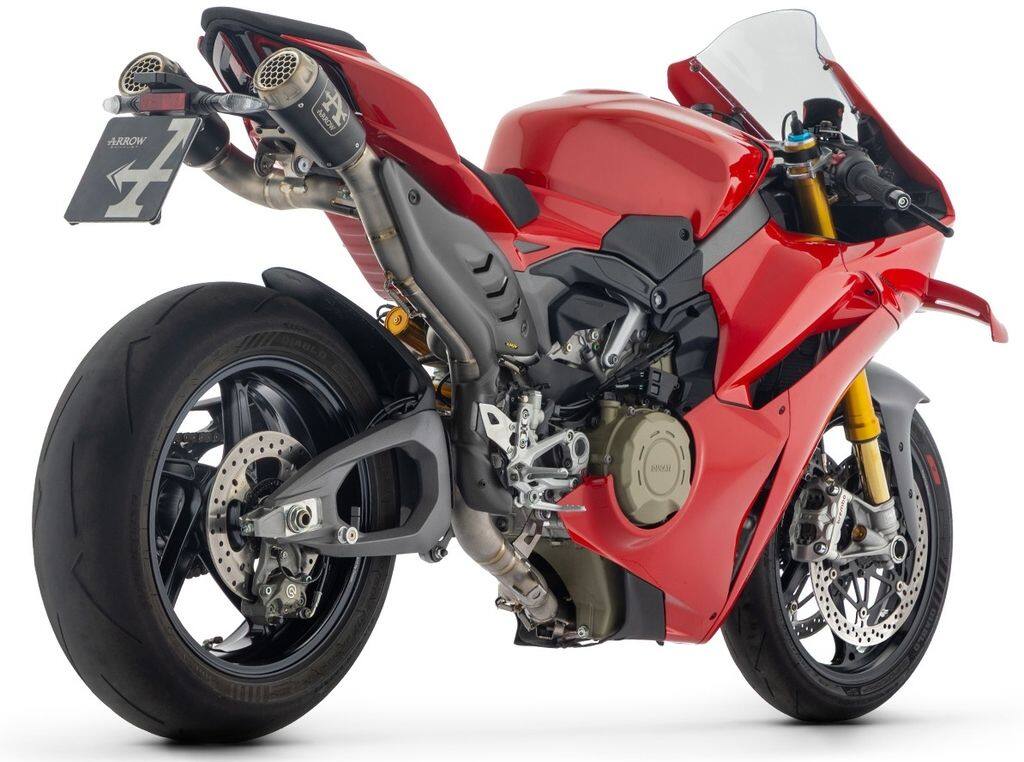 ARROW アロー COMPETITION full system with 'Dark' titanium silencer Panigale V4 DUCATI ドゥカティ フルエキゾーストマフラー マフラー