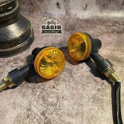 GAGIO MOTOR PARTS ガジオモーターパーツ Silver ABS pop-type a turn lights and orange lens. ウインカー 灯火類 電装系