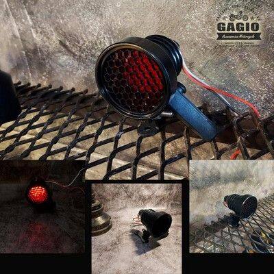 GAGIO MOTOR PARTS ガジオモーターパーツ Black honeycomb CNC taillight テールラ...