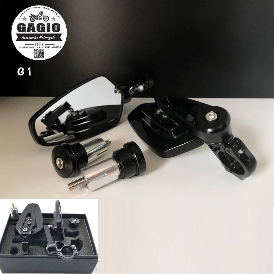 GAGIO MOTOR PARTS ガジオモーターパーツ Hand-finished side mirrors. バーエンド...