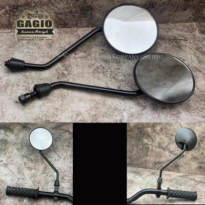 Other - GAGIO MOTOR PARTS ガジオモーターパーツ Long stem round mirrors. ミラー ハンドル