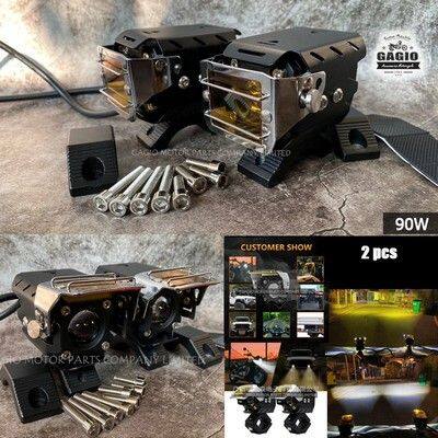 GAGIO MOTOR PARTS ガジオモーターパーツ 90w spotlight/fog light with an on/off filter and cooling fan フォグランプ 灯火類 電装系