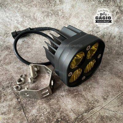 GAGIO MOTOR PARTS ガジオモーターパーツ 4-LED spotlight yellow lens 40w フォグ...