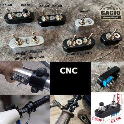 GAGIO MOTOR PARTS ガジオモーターパーツ Toggle switch with a base その他スイッチ スイッチ・ハーネス関係 電装系 TYPE／COLOR：Silver On-Off／On-Off