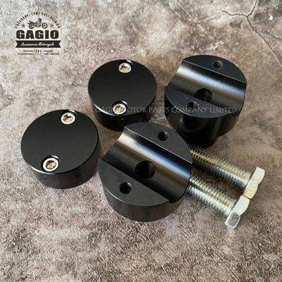 GAGIO MOTOR PARTS ガジオモーターパーツ CNC Handlebar clamp 22mm. - Black ハン...