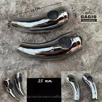 GAGIO MOTOR PARTS ガジオモーターパーツ Handlebar raiser 25mm. - Chrome ハンド...